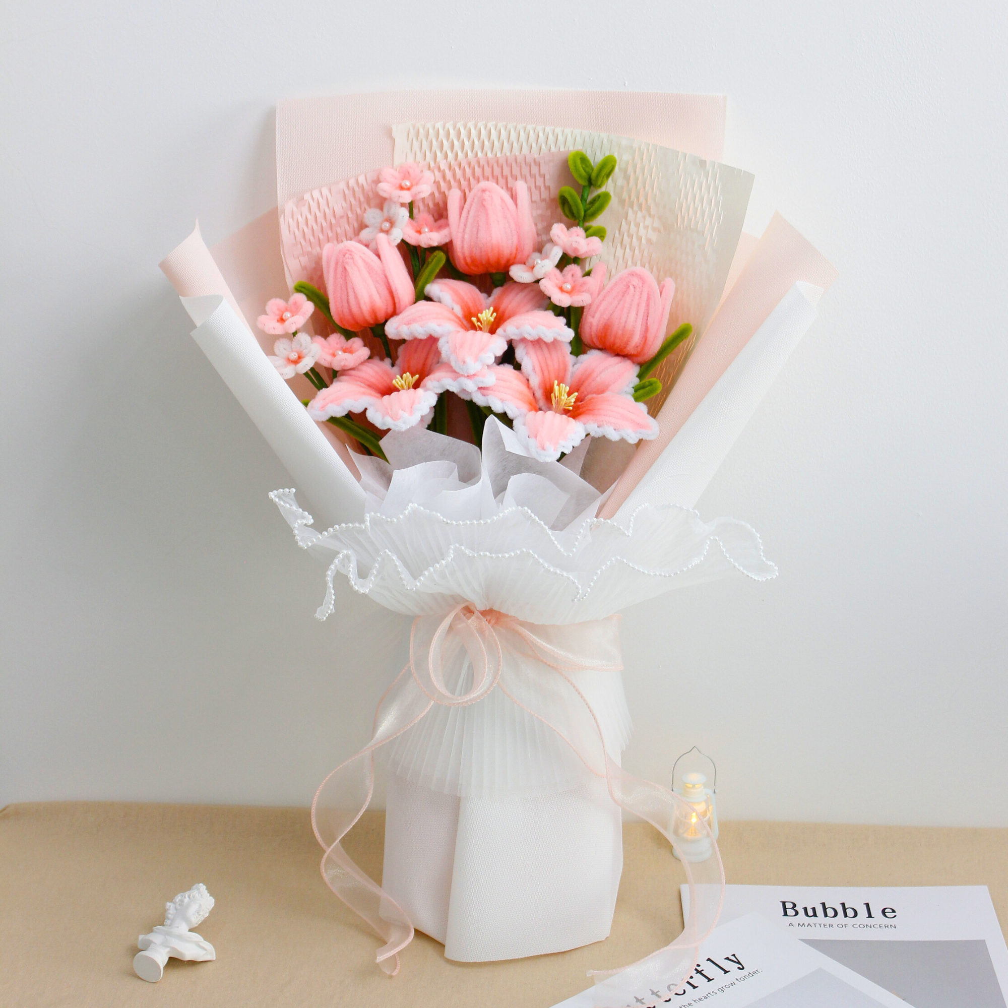 lily flower diy DIY Kit of Pipe Cleaner Flowers