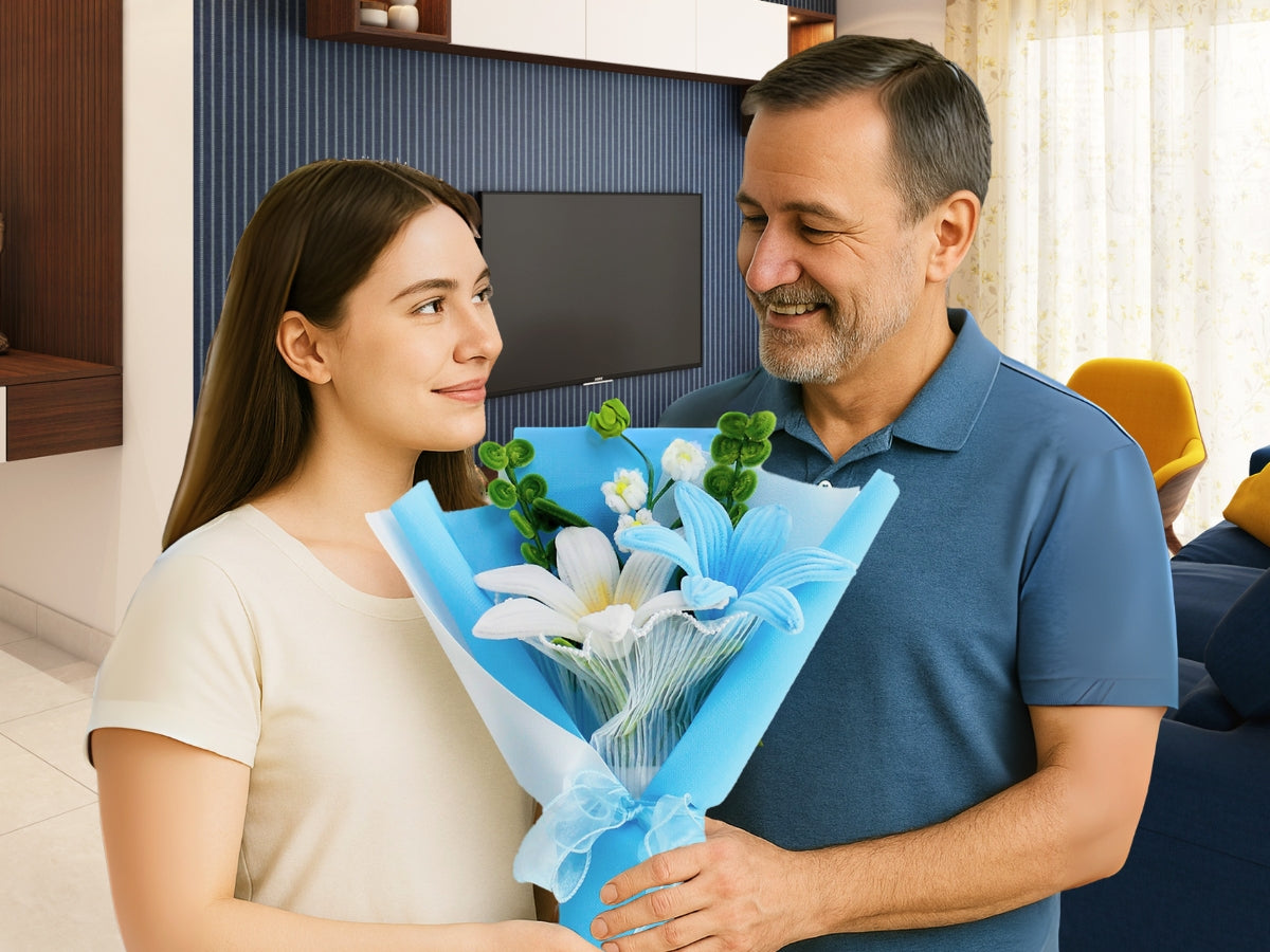Father’s Day handmade gift Australia – everlasting bouquet from child.