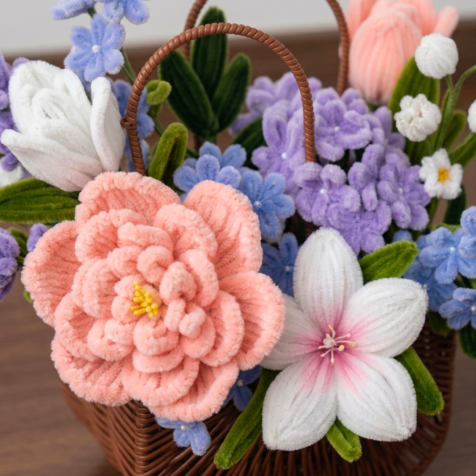 Pastel Garden Basket