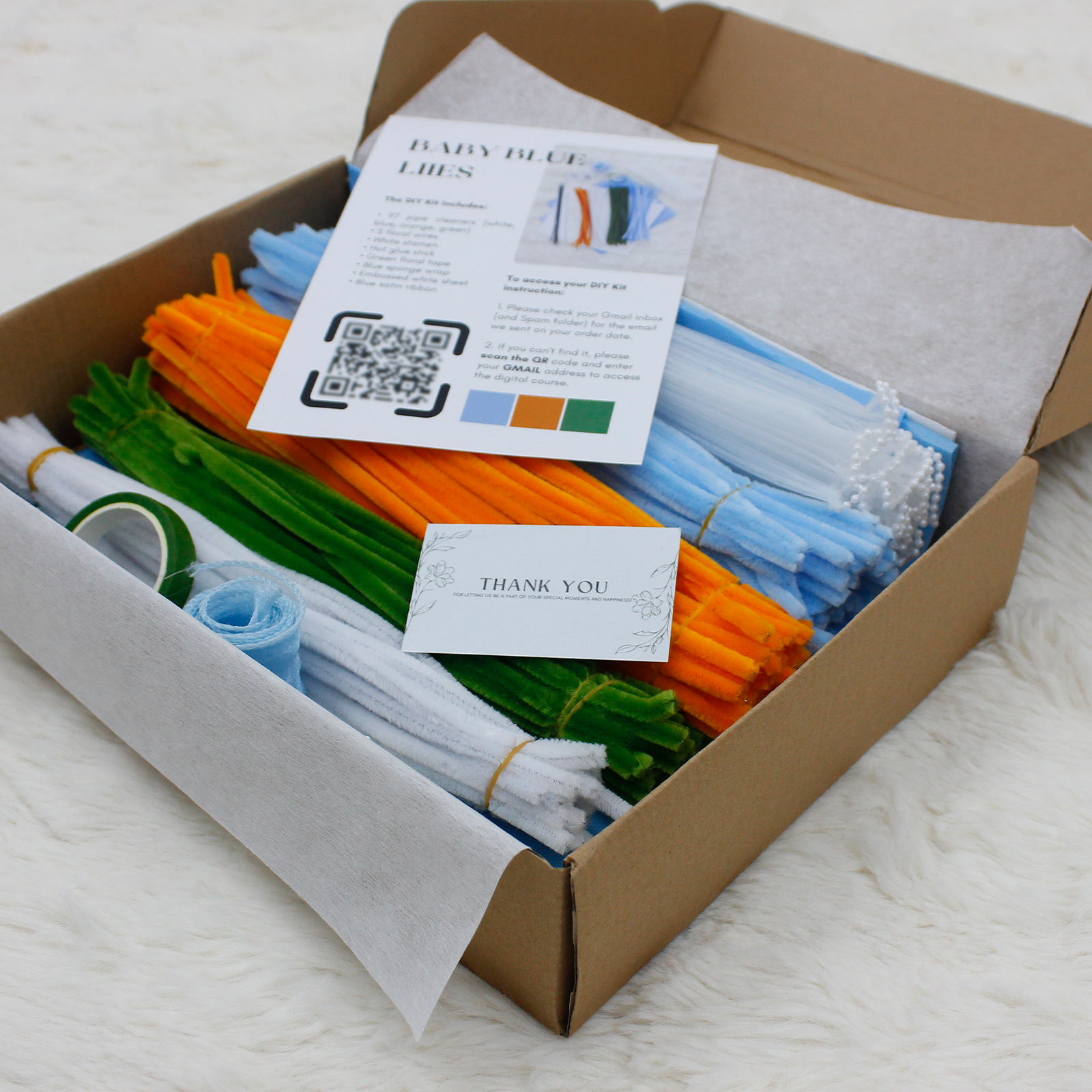DIY Kit: Baby Blue Lilies