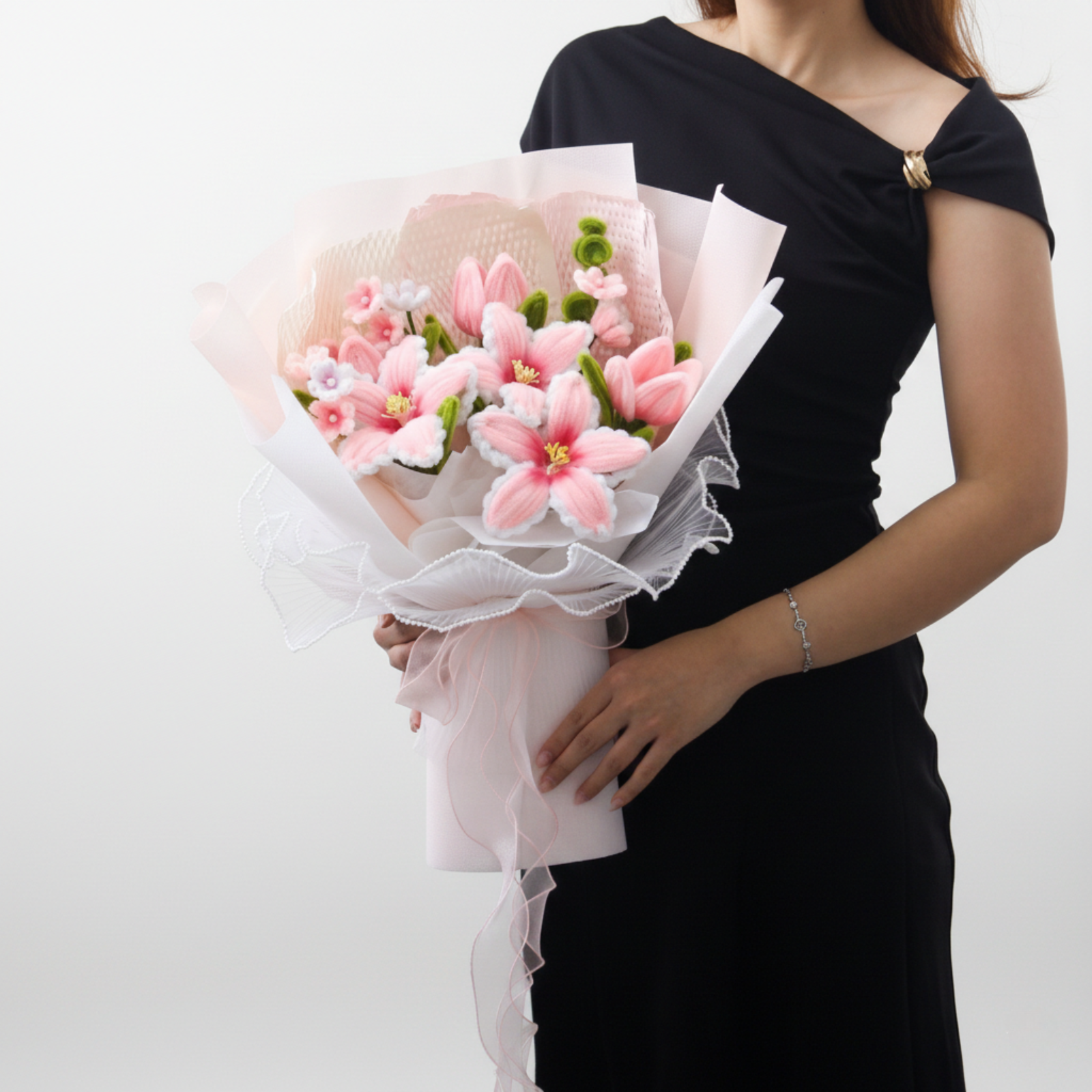 tiger lily gifts & flowers inc Cherish Tiger Lilies Bouquet – Handcrafted Tiger Lily & Tulip Arrangement