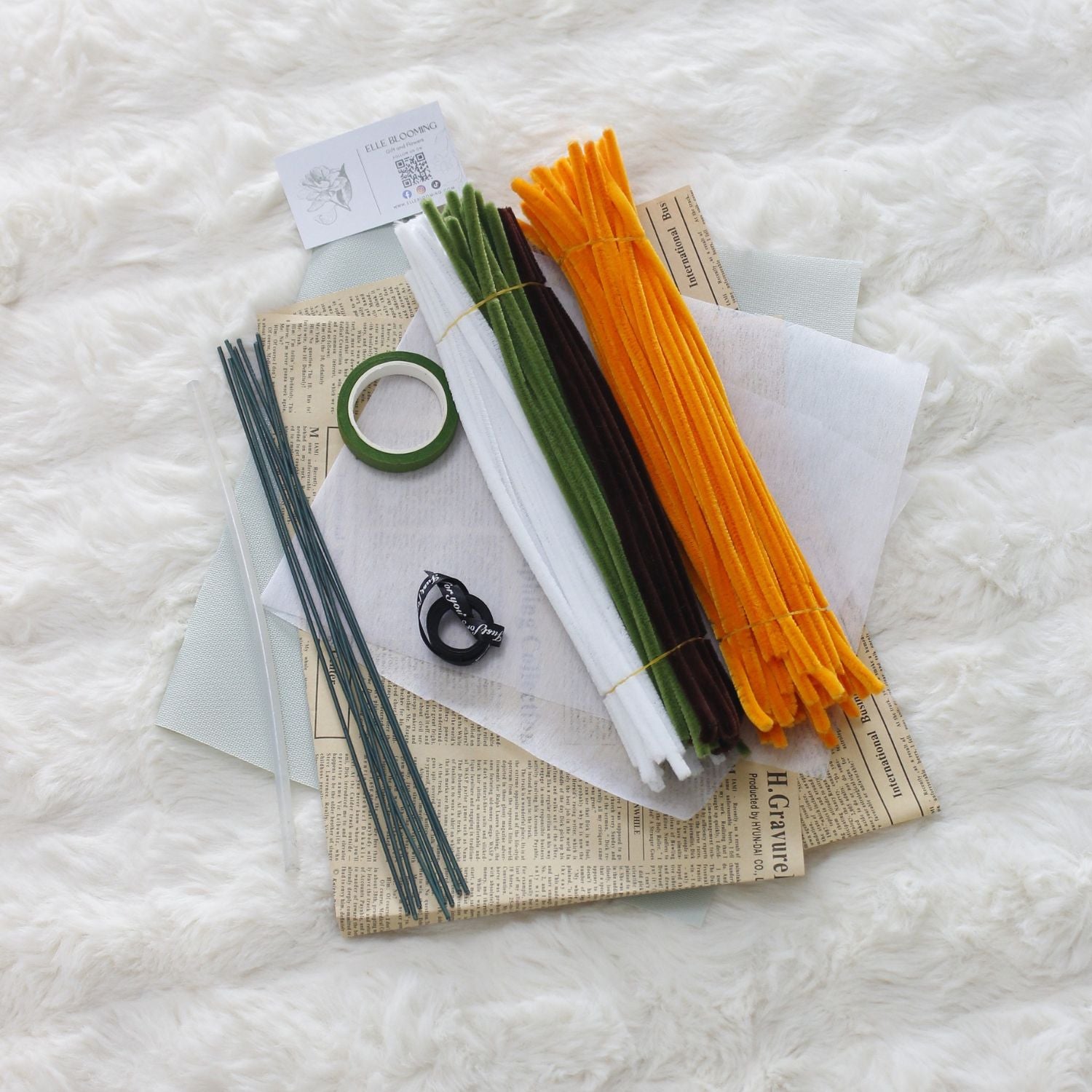 DIY Kit: Orange Sunflower