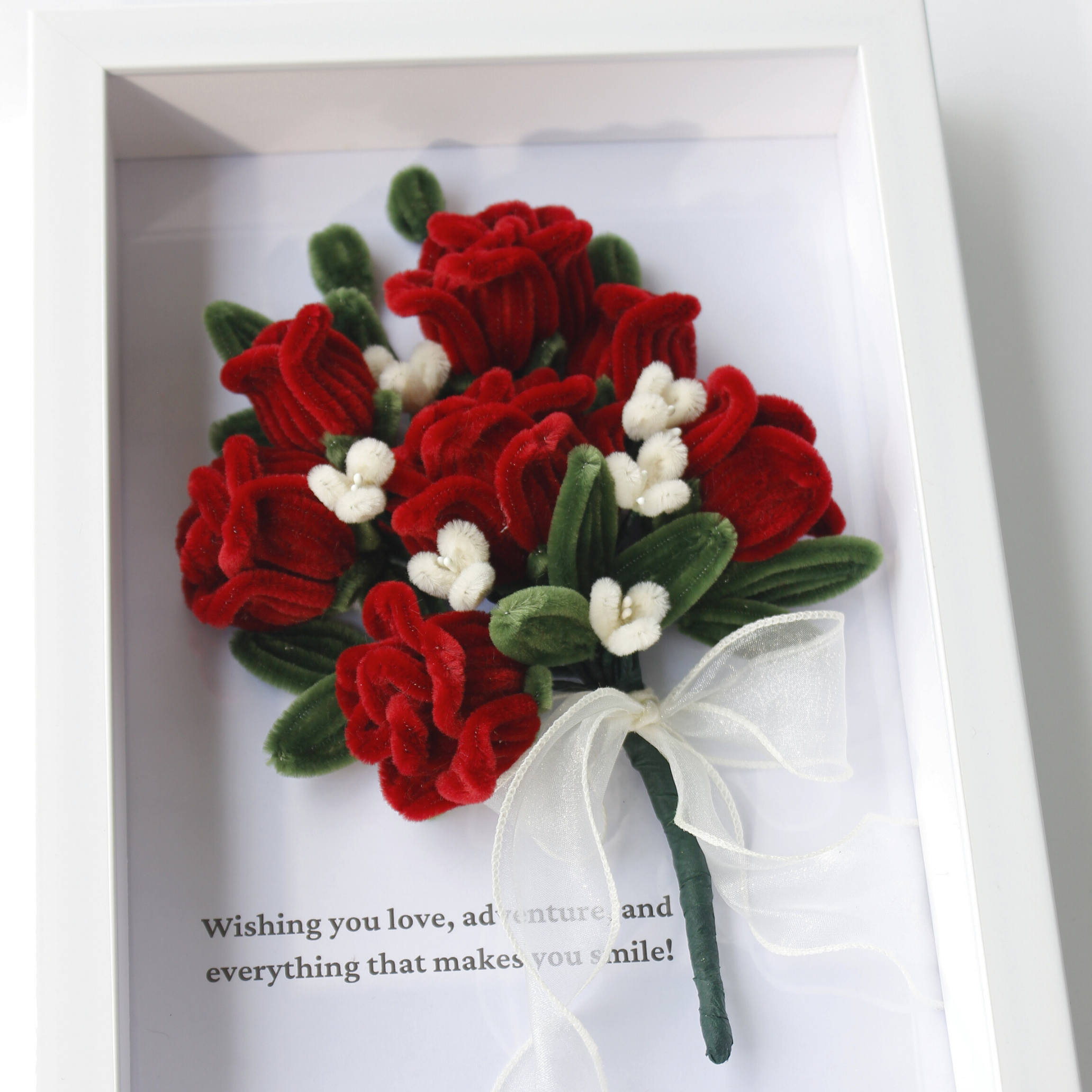 Romantic Roses Bouquet Frame