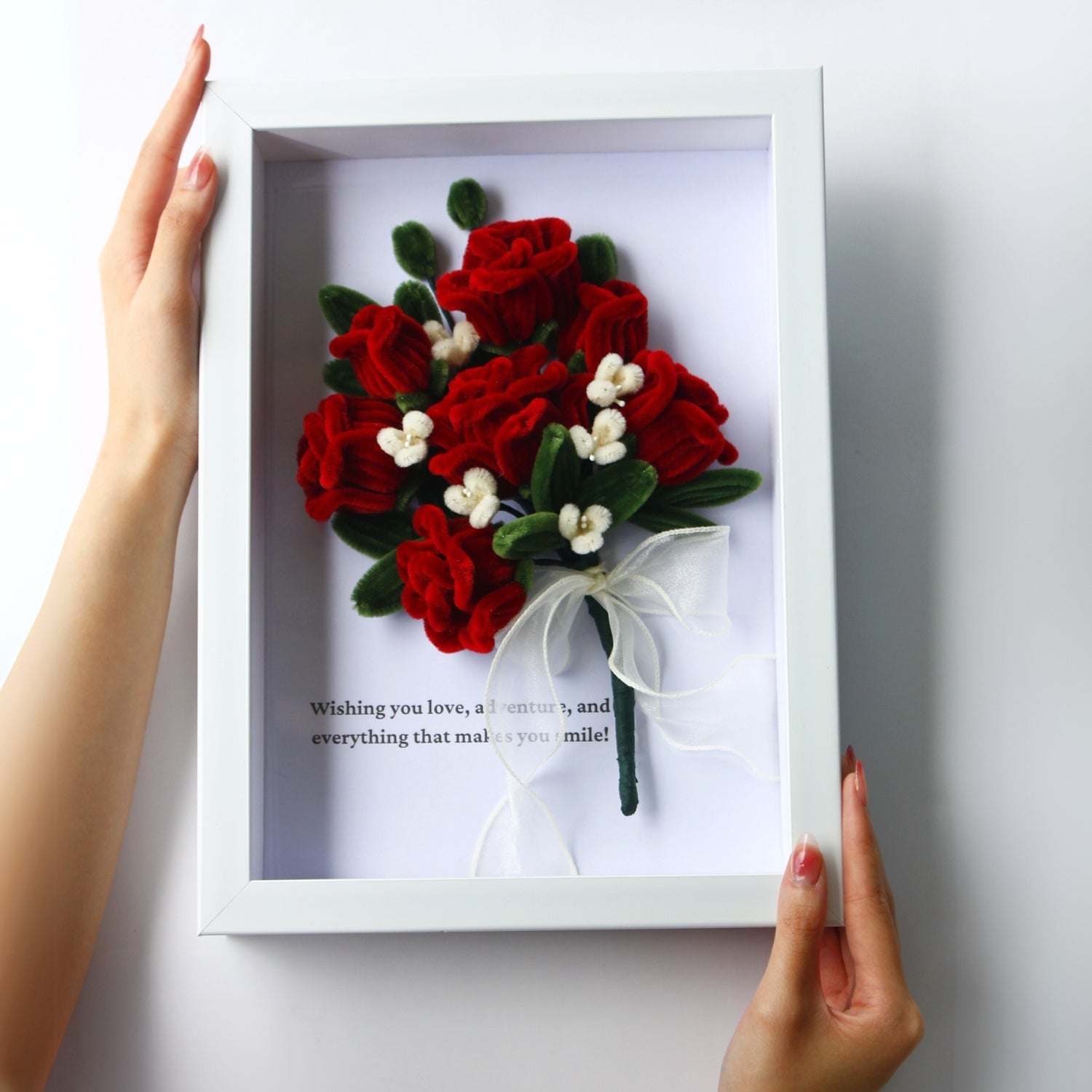 Romantic Roses Bouquet Frame