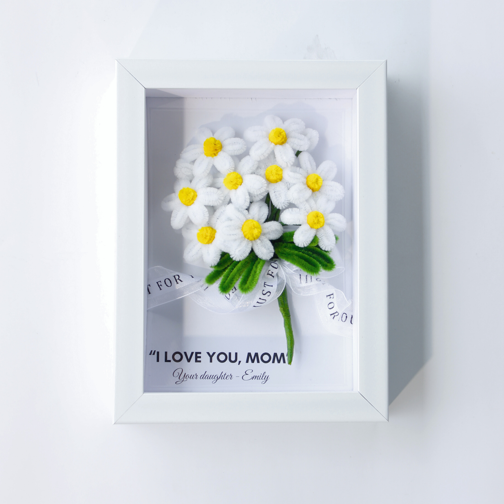 White Daisy Flower Frame