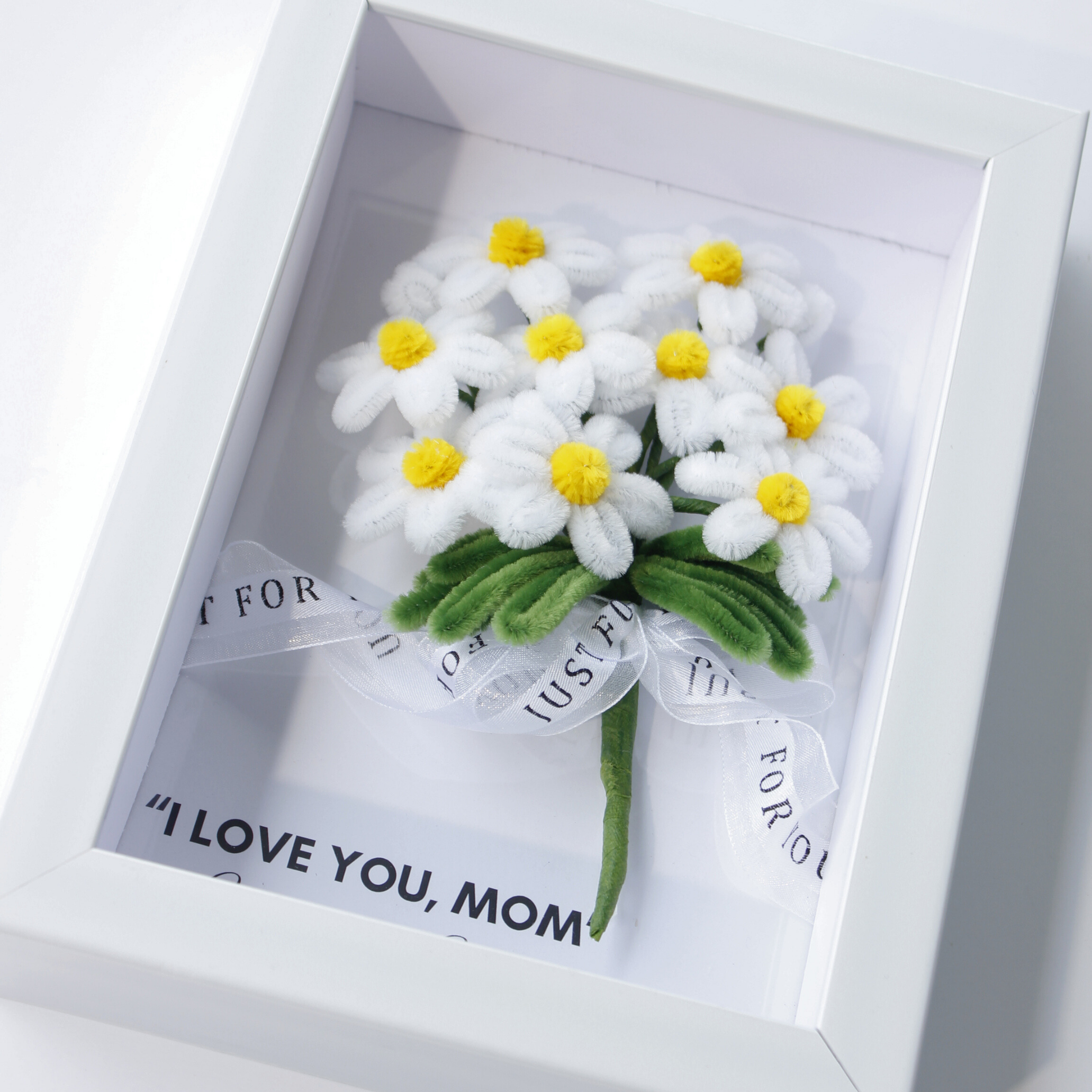 White Daisy Flower Frame