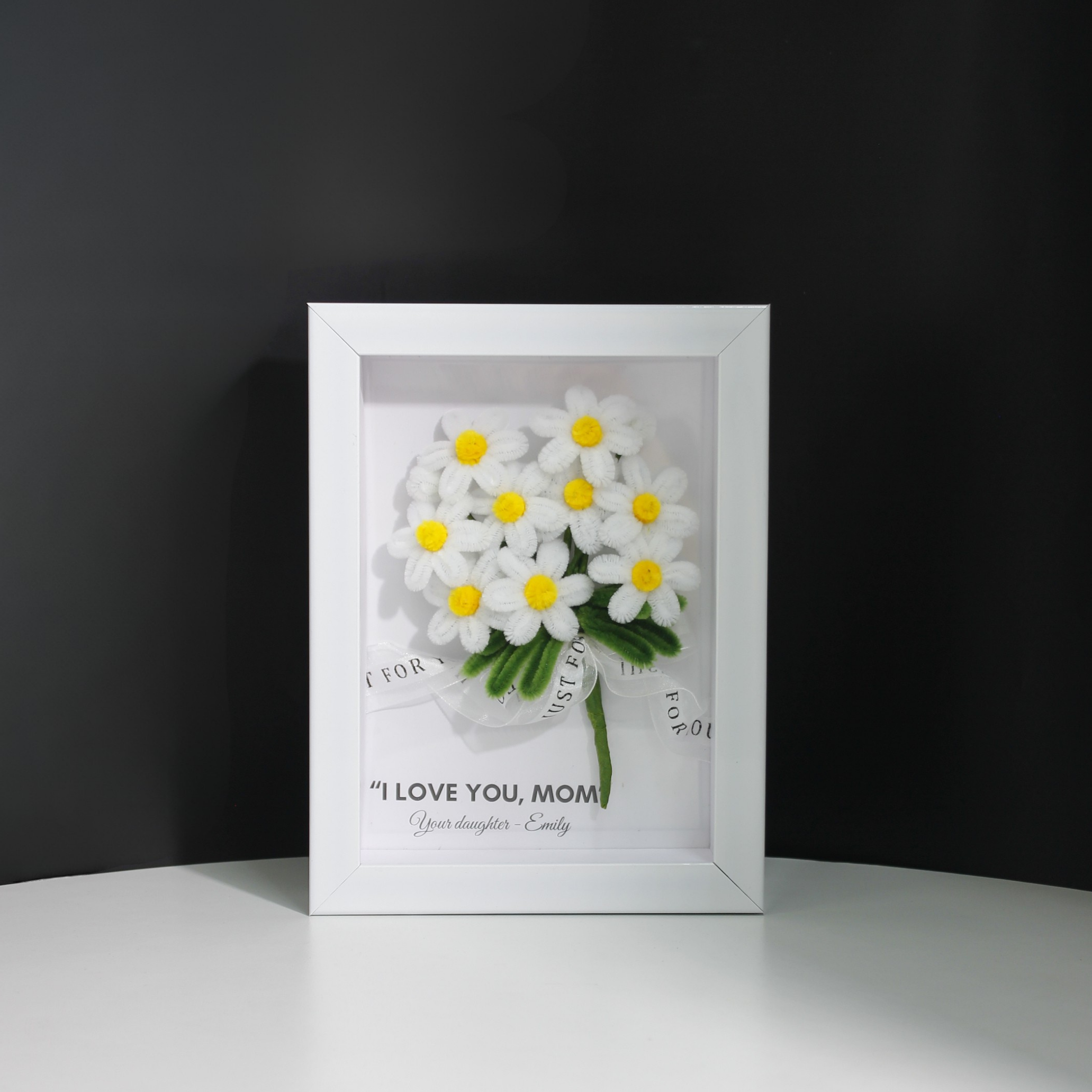 White Daisy Flower Frame