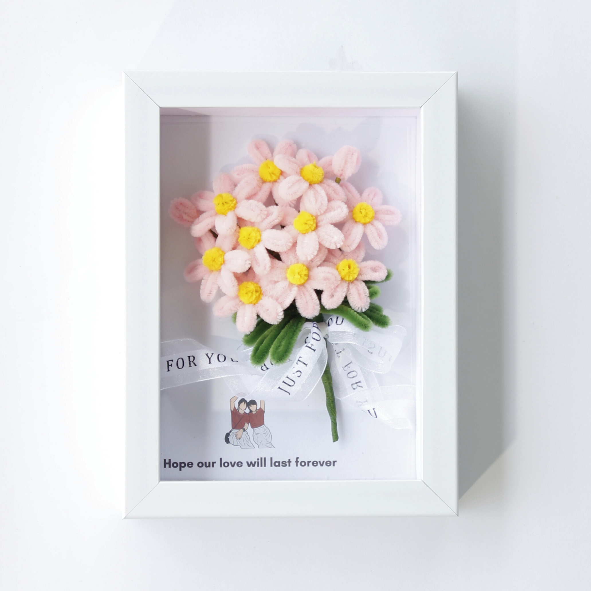 Pink Daisy Flower Frame