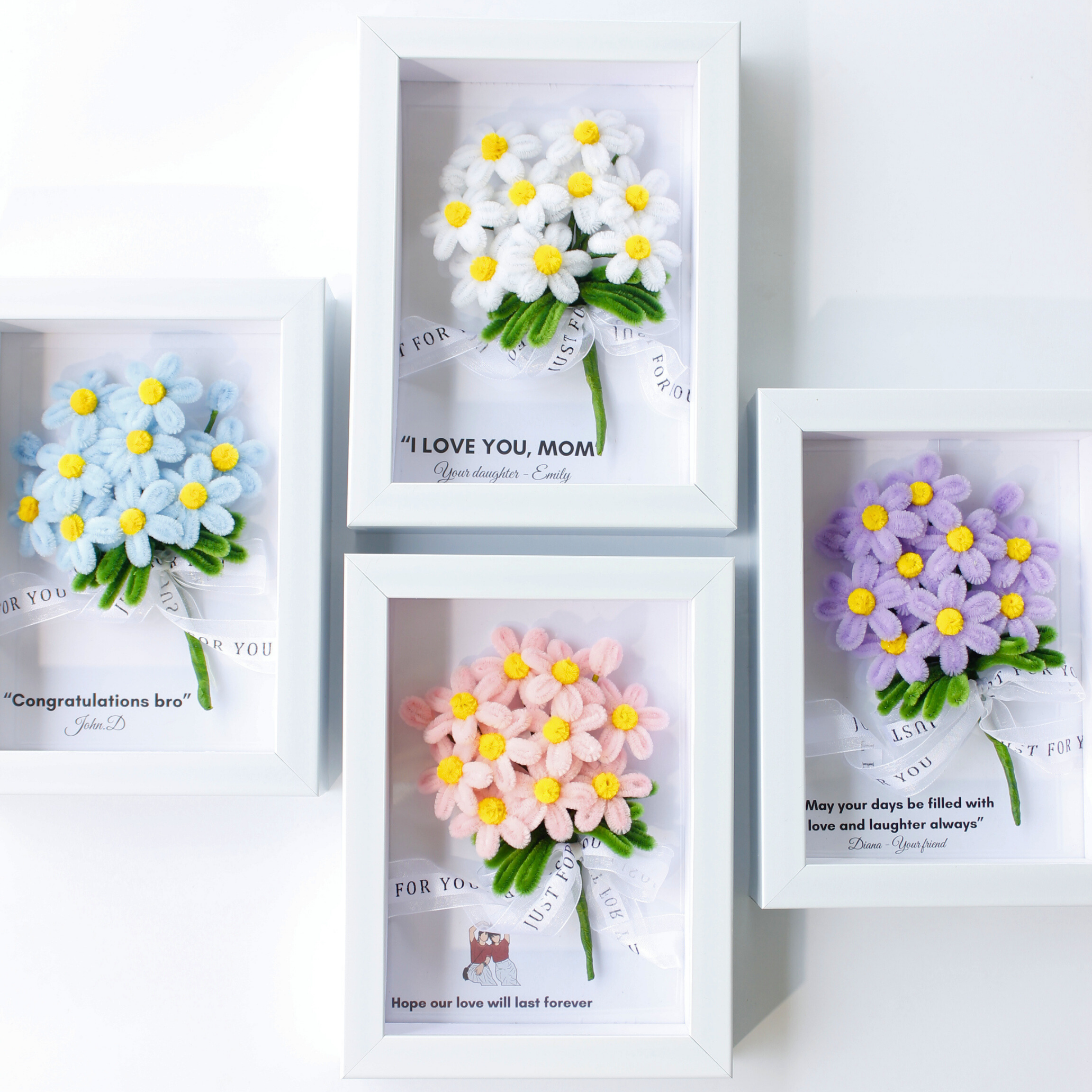 Pink Daisy Flower Frame