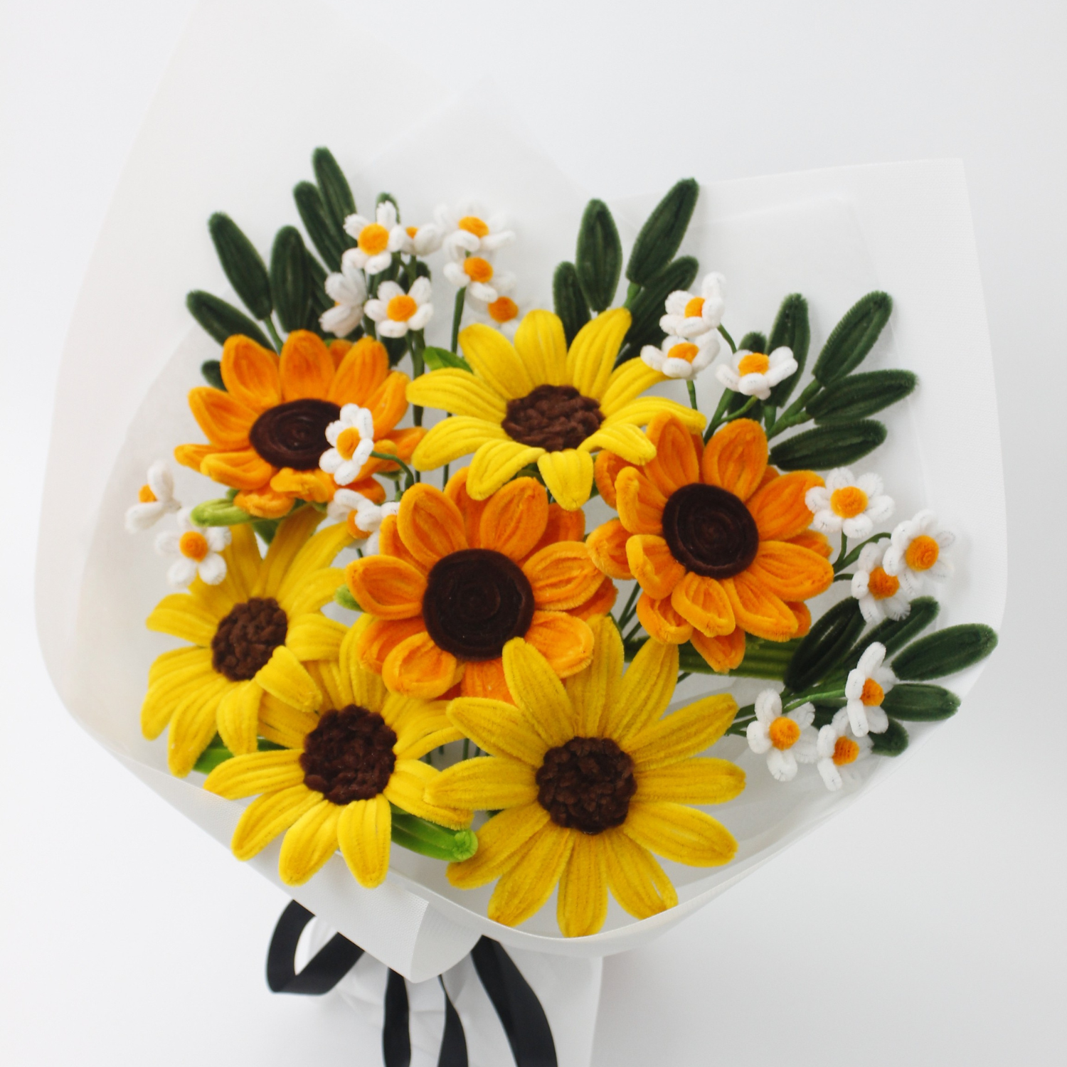 lily and sunflower flower arrangement Sunshine Charm Bouquet – Handmade Lily & Tulip Arrangement